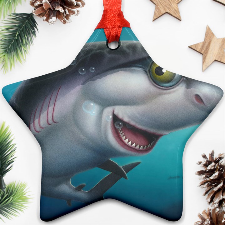 Sharky Ornament (Star) 