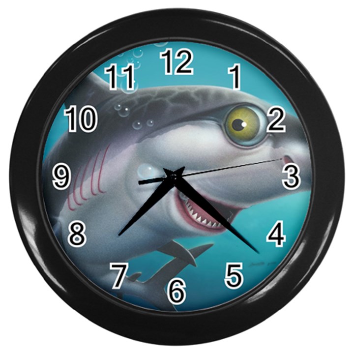 Sharky Wall Clocks (Black)