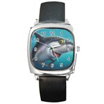 Sharky Square Metal Watch Front