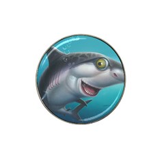 Sharky Hat Clip Ball Marker by WaltCurleeArt