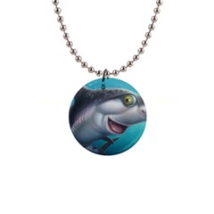 Sharky Button Necklaces by WaltCurleeArt