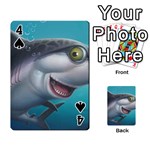 Sharky Playing Cards 54 Designs  Front - Spade4