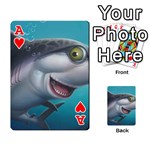 Sharky Playing Cards 54 Designs  Front - HeartA