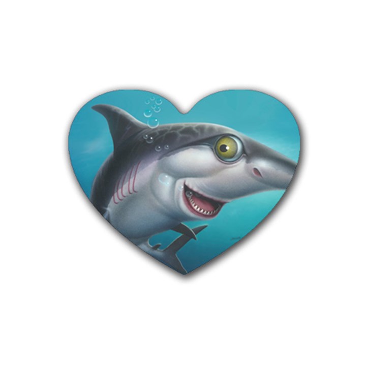 Sharky Heart Coaster (4 pack) 