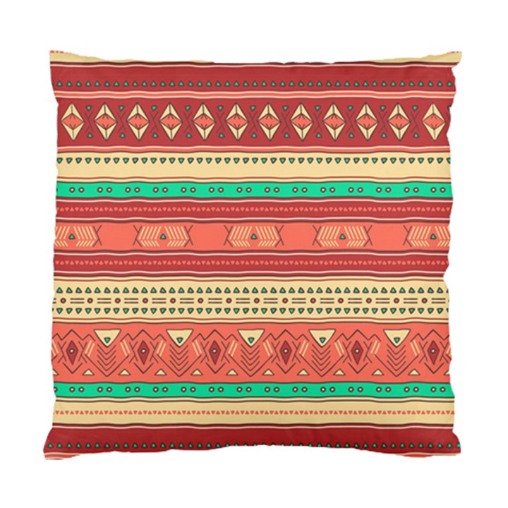 Hand Drawn Ethnic Shapes Pattern Standard Cushion Case (One Side)