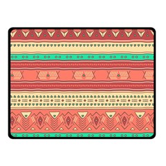 Hand Drawn Ethnic Shapes Pattern Fleece Blanket (small)