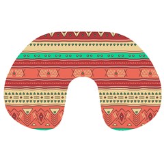 Hand Drawn Ethnic Shapes Pattern Travel Neck Pillows