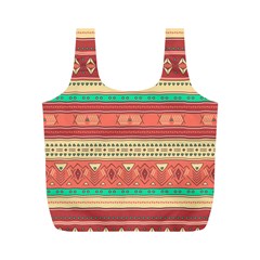 Hand Drawn Ethnic Shapes Pattern Full Print Recycle Bags (m)  by TastefulDesigns