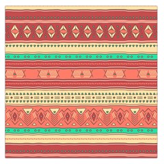 Hand Drawn Ethnic Shapes Pattern Large Satin Scarf (square) by TastefulDesigns