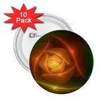 Orange Rose 2.25  Buttons (10 pack)  Front