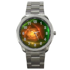 Orange Rose Sport Metal Watch by Delasel