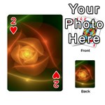 Orange Rose Playing Cards 54 Designs  Front - Heart2