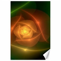 Orange Rose Canvas 20  X 30   by Delasel