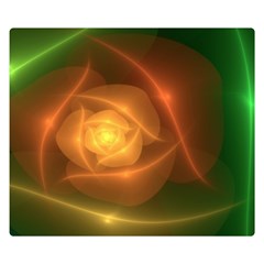 Orange Rose Double Sided Flano Blanket (small) 