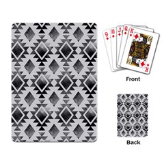 Hand Painted Black Ethnic Pattern Playing Card by TastefulDesigns