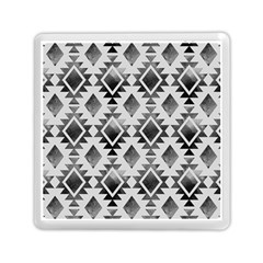 Hand Painted Black Ethnic Pattern Memory Card Reader (square) 