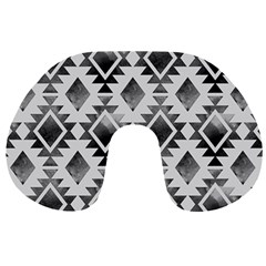 Hand Painted Black Ethnic Pattern Travel Neck Pillows