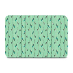 Seamless Lines And Feathers Pattern Plate Mats