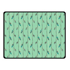 Seamless Lines And Feathers Pattern Fleece Blanket (small)