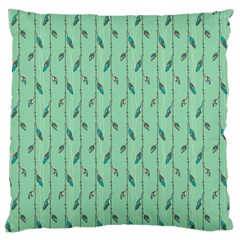 Seamless Lines And Feathers Pattern Standard Flano Cushion Case (two Sides)