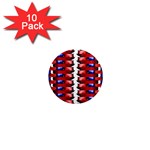 The Patriotic Flag 1  Mini Magnet (10 pack)  Front