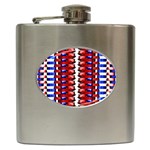 The Patriotic Flag Hip Flask (6 oz) Front