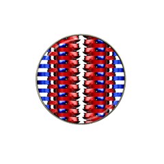 The Patriotic Flag Hat Clip Ball Marker (10 Pack) by SugaPlumsEmporium