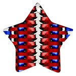 The Patriotic Flag Star Ornament (Two Sides)  Front