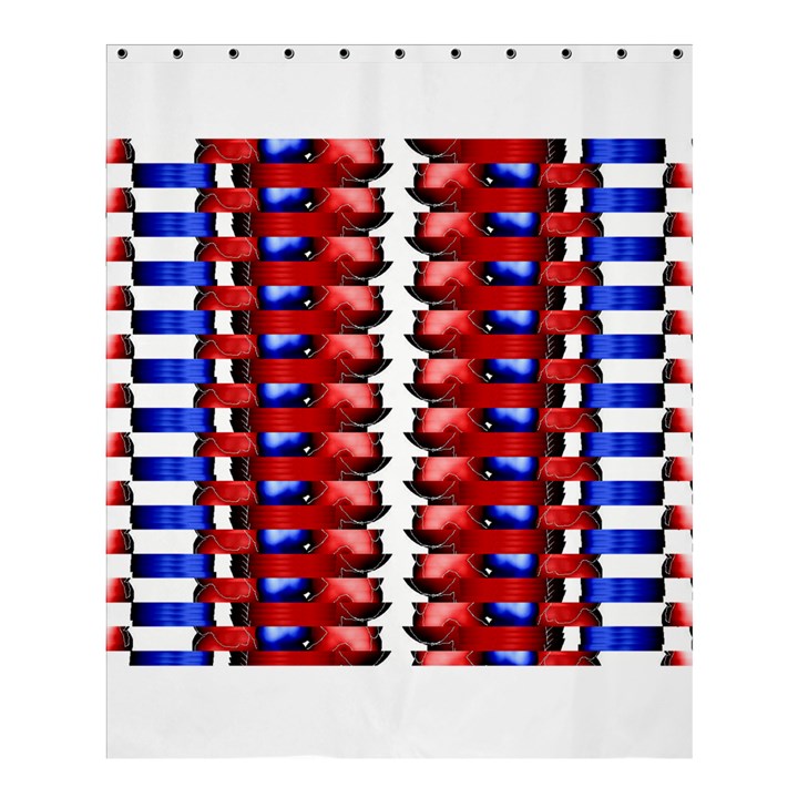 The Patriotic Flag Shower Curtain 60  x 72  (Medium) 