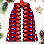 The Patriotic Flag Bell Ornament (2 Sides) Back