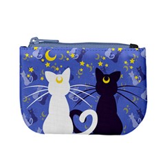 Moon Kitties Coin Change Purse by Ellador