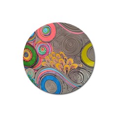 Rainbow Passion Magnet 3  (round) by SugaPlumsEmporium