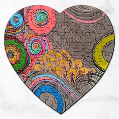 Rainbow Passion Jigsaw Puzzle (heart) by SugaPlumsEmporium