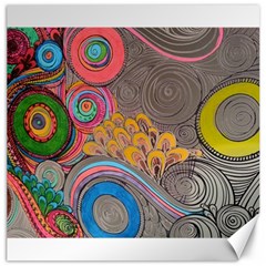 Rainbow Passion Canvas 20  X 20   by SugaPlumsEmporium