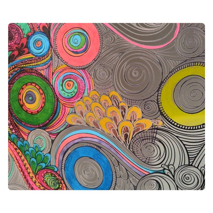 Rainbow Passion Double Sided Flano Blanket (Small) 