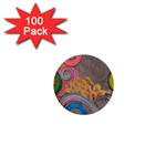 Rainbow Passion 1  Mini Buttons (100 pack)  Front