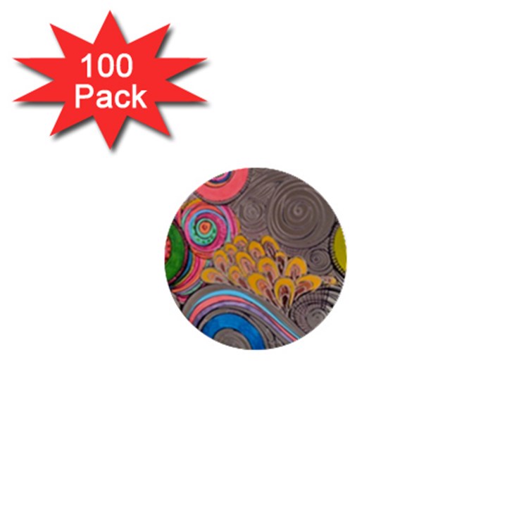 Rainbow Passion 1  Mini Buttons (100 pack) 