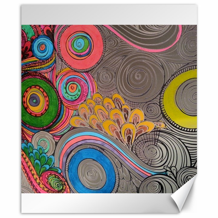 Rainbow Passion Canvas 8  x 10 