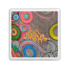 Rainbow Passion Memory Card Reader (square)  by SugaPlumsEmporium