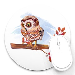 Owl Round Mousepads by TastefulDesigns