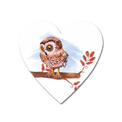 Owl Heart Magnet by TastefulDesigns