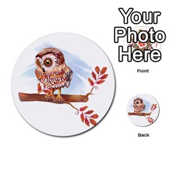 Owl Multi-purpose Cards (round)  by TastefulDesigns