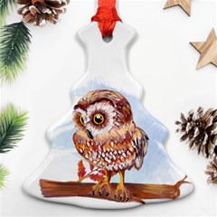 Owl Christmas Tree Ornament (2 Sides)