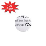 Wedding Favor/Thank You 1  Mini Magnets (100 pack)  Front