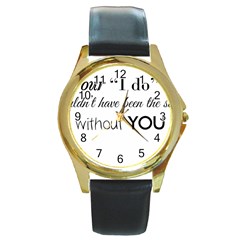 Wedding Favor/thank You Round Gold Metal Watch by LittileThingsInLife