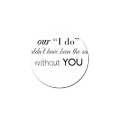 Wedding Favor/thank You Golf Ball Marker by LittileThingsInLife