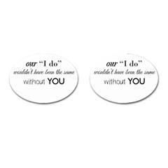 Wedding Favor/thank You Cufflinks (oval)