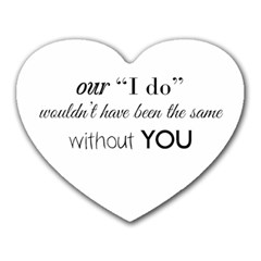 Wedding Favor/thank You Heart Mousepads by LittileThingsInLife