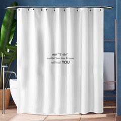 Wedding Favor/thank You Shower Curtain 60  X 72  (medium)  by LittileThingsInLife