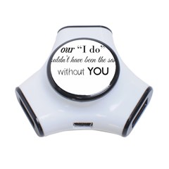 Wedding Favor/thank You 3-port Usb Hub